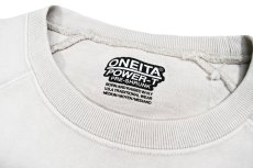 画像4: ONEITA 13oz Heavy Weight Chemical Wash L/S T-Shirts Chemical Gray (4)