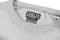 画像4: ONEITA 13oz Heavy Weight Garment Wash L/S T-Shirts Ash (4)