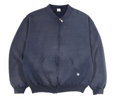 画像1: Used Russell Athletic "Bleach&Sun Fade" Full Zip Sweat Shirt (1)