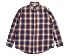 画像1: Used L.L.Bean Plaid Pattern B/D Shirt made in USA (1)