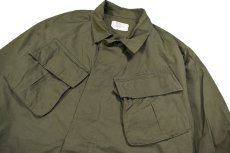 画像2: 60s Used Us Army Rip Stop Poplin Jungle Fatigue Jacket/4th Type (2)