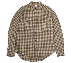 画像1: Used Gap Plaid Pattern Rayon Shirt (1)