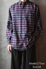 画像5: Used L.L.Bean Plaid Pattern Flannel Shirt (5)