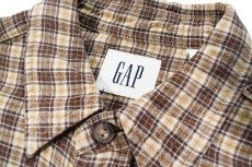 画像4: Used Gap Plaid Pattern Rayon Shirt (4)