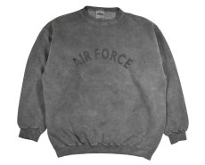 画像1: Used Us Air Force Sweat Shirt Black Over Dye (1)