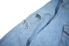 画像4: Used Wrangler Damaged Denim Western shirt (4)