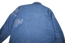 画像6: Used Wrangler Damaged Denim Western shirt (6)