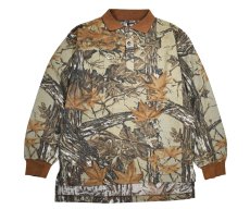 画像1: Deadstock Realtree Camo L/S Polo Shirt (1)