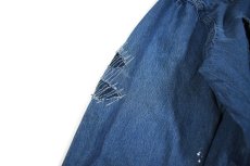 画像5: Used Wrangler Damaged Denim Western shirt (5)