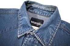 画像5: Used Wrangler Damaged Denim Western shirt (5)