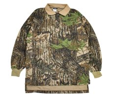 画像1: Deadstock Realtree Camo L/S Polo Shirt (1)