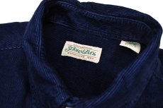 画像4: Used St John's Bay Corduroy Shirt Navy (4)