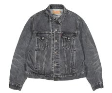 画像1: Used Levi's 70506 Denim Trucker Jacket Black made in USA リーバイス (1)