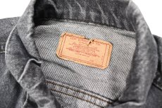 画像4: Used Levi's 70506 Denim Trucker Jacket Black made in USA リーバイス (4)