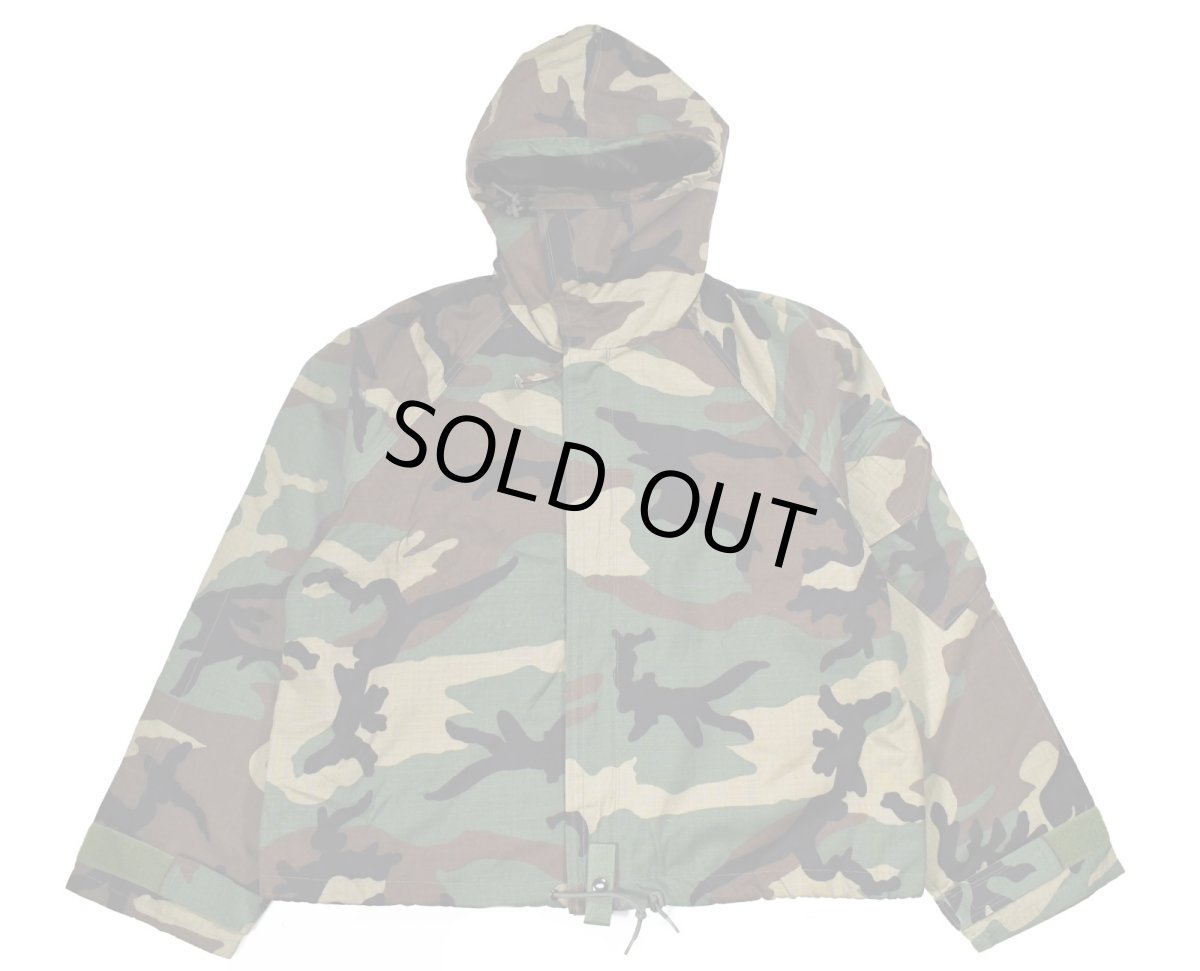 画像1: Used Us Army Chemical Protective Coat Woodland Camo (1)