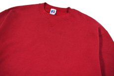 画像2: Used Russell Athletic Blank Sweat Shirt Burgundy made in USA (2)