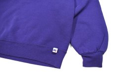 画像3: Used Russell Athletic Blank Sweat Shirt Purple made in USA (3)