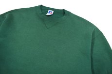 画像2: Used Russell Athletic Blank Sweat Shirt Green made in USA (2)