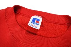 画像4: Used Russell Athletic Blank Sweat Shirt Red made in USA (4)