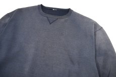 画像2: Used Russell Athletic Blank Sweat Shirt Fade Navy (2)