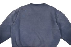 画像5: Used Russell Athletic Blank Sweat Shirt Fade Navy (5)