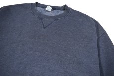 画像2: Used Russell Athletic Blank Sweat Shirt Navy (2)