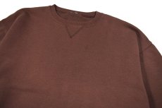 画像2: Used Russell Athletic Blank Sweat Shirt Brown (2)