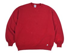 画像1: Used Russell Athletic Blank Sweat Shirt Burgundy made in USA (1)