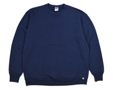 画像1: Used Russell Athletic Blank Sweat Shirt Navy made in USA (1)