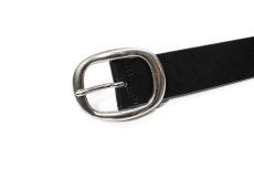 画像2: made in ASAKUSA Leather Belt Black (2)