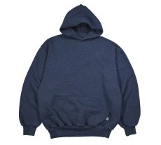 画像1: Used Russell Athletic Blank Sweat Hoodie Navy (1)