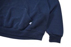 画像3: Used Russell Athletic Blank Sweat Hoodie Navy (3)