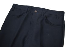 画像2: Deadstock Levi's 517 Polyester Pants Navy made in USA リーバイス スタプレ (2)