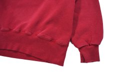 画像3: Used Russell Athletic × L.L.Bean Blank Henley Neck Sweat Shirt Burgundy made in USA (3)