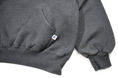 画像3: Used Russell Athletic Damaged Sweat Hoodie Charcoal made in USA (3)