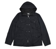 画像1: Used Stussy Military Jacket Black (1)