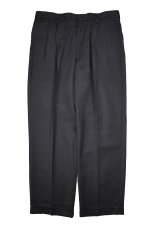 画像1: Deadstock Dockers Pleated Microfiber Slacks Black (1)