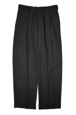 画像1: Haggar Classic Fit Pleated Front Pants Black (1)