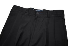 画像2: Deadstock Dockers Pleated Microfiber Slacks Black (2)