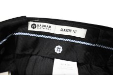 画像5: Haggar Classic Fit Pleated Front Pants Black (5)