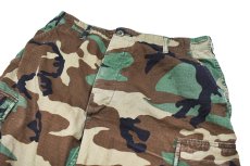 画像2: Used Us Army Rip Stop Customized Combat Jorts Woodland Camo (2)