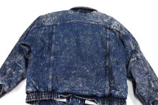 画像6: Used Levi's Denim Bomber Jacket Chemical Wash made in USA リーバイス (6)