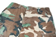 画像2: Used Us Army Rip Stop Customized Combat Jorts Woodland Camo (2)