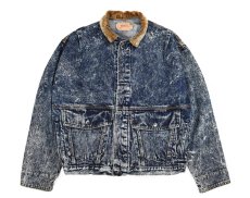 画像1: 80s Used Levi's 75073-0227 Denim Jacket Chemical Wash made in USA リーバイス (1)