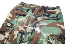 画像4: Used Us Army Rip Stop Customized Combat Jorts Woodland Camo (4)