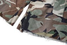 画像3: Used Us Army Rip Stop Customized Combat Jorts Woodland Camo (3)