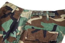 画像6: Used Us Army Rip Stop Customized Combat Jorts Woodland Camo (6)