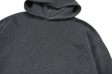 画像2: Used Russell Athletic Blank Sweat Hoodie Black Over Dye (2)