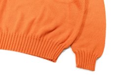 画像3: Used Polo Ralph Lauren Crew Neck Knit Sweater Orange ラルフローレン (3)