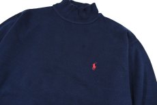 画像2: Used Polo Golf Hi Neck Knit Navy made in USA ラルフローレン (2)